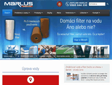 Tablet Screenshot of marlus.sk